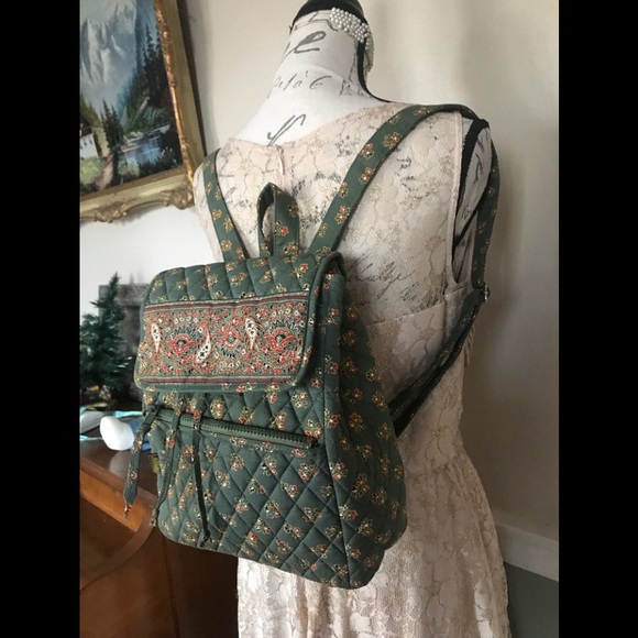 Maggi B Quilted Floral Backpack - Picture 2 of 9